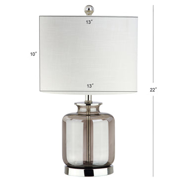 Marsh 22" Glass LED Table Lamp - JONATHAN Y